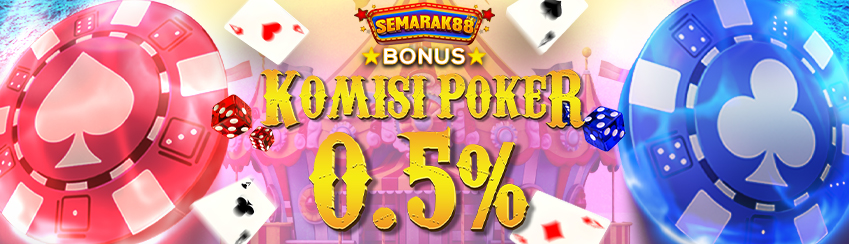 BONUS ROLLINGAN POKER 0,5% & CASINO UP TO 1%