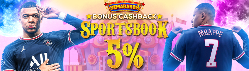 BONUS SPORTBOOK CASHBACK 5%